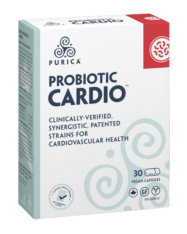 PURICA Probiotic Cardio is a patented blend of three unique clinically-researched strains of Lactobacillus plantarum.