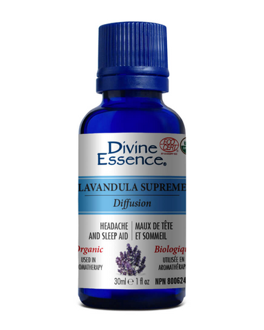 The Lavandula Supreme essential oils blend is used in aromatherapy to help relieve headaches, nervousness, irritability and worry. This blend is also used as a sleep aid. Add a few drops in a diffuser or in a bath by diluting them with a neutral base. It can also be used for massage therapy when diluted with a carrier oil.