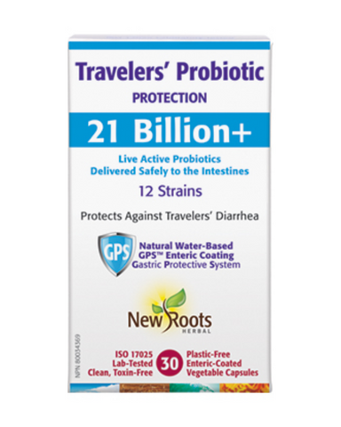 Travelers’ Probiotic is a unique therapeutic probiotic formula that crowds out the harmful bacteria that cause travelers’ sickness, neutralizes their toxins, and maintains healthy intestinal flora during travel abroad.