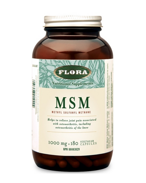 Looking for a natural solution to ongoing osteoarthritic pain? Many sufferers think they either have to live with it, or resort to non-steroidal anti-inflammatory drugs (NSAIDs). Thankfully, Methyl sulfonyl methane (MSM) provides an alternative, and has been proven to help relieve joint pain associated with osteoarthritis. Flora MSM Methyl Sulfonyl Methane supplies biologically active sulphur in a safe, non-toxic way, and can be taken daily.