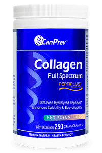 CanPrev- Collagen Full Spectrum Powder - 250g - Premium Full Spectrum Collagen available in powder form! Short-chain amino acids used to build up the body’s collagen stores in your joints, hair, skin, bones, ligaments and muscles.