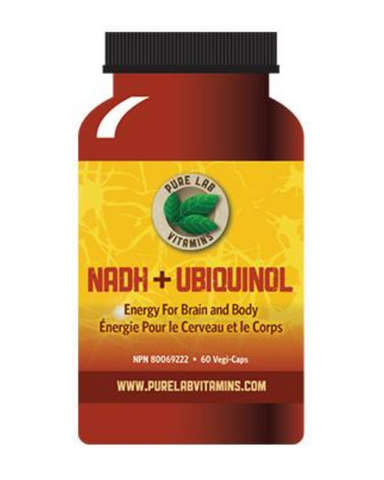 NADH + Ubiquinol is a dynamic combination of 2 powerful co-enzymes. NADH (nicotinamide-adenine dinucleotide) is a reduced form of the B vitamin niacin. It is vital to neurotransmitter function and cellular energy production. It is called the spark plug of energy production for the brain. CoQ10 (ubiquinol) is utilized by every cell in the body to improve energy production and prevent oxidation. The highest concentrations of these two important coenzymes are found in the brain and heart.