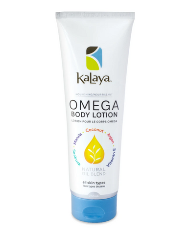 Kalaya™ Naturals Omega Lotion employs a unique blend of Omega Rich ingredients that feed your skin with all of the Essential Fatty Acids necessary to nourish, moisturize and protect against environmental damage and dryness.