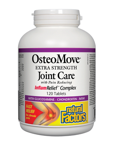 OsteoMove™ Extra Strength Joint Care provides nutritional support for healthy joint structure, function and mobility. It combines key nutrients: glucosamine, chondroitin and MSM, as well as a proprietary fruit blend of seven fruit concentrates with high antioxidant potential.
