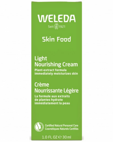 Weleda Skin Food Light Nourishing Cream is a vibrant herbal blend of chamomile and calendula that invigorates your senses as it feeds your skin a dose of moisture. It spreads easily, absorbs quickly and immediately provides moisture. This is a lighter alternative to Weleda Skin Food Original for daily use. This convenient combination solution for face and body leaves skin feeling soft and smooth; it's perfect for warmer weather!    