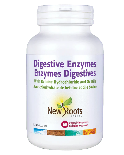 New Roots - Digestive Enzymes with Betaine HCl & Ox Bile