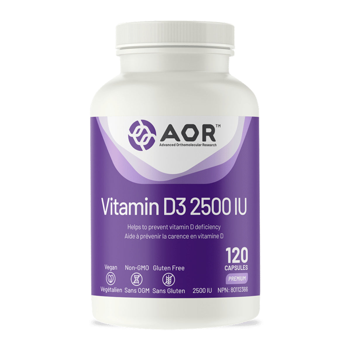 AOR - Vitamin D 2500IU - 120cap