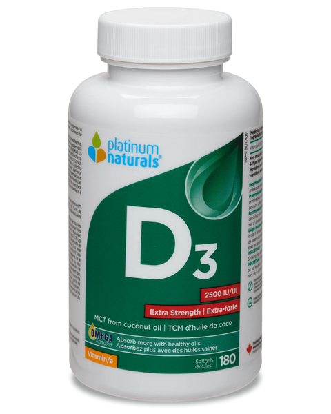 Platinum Naturals - Vitamin D3 Extra Strength 2500IU