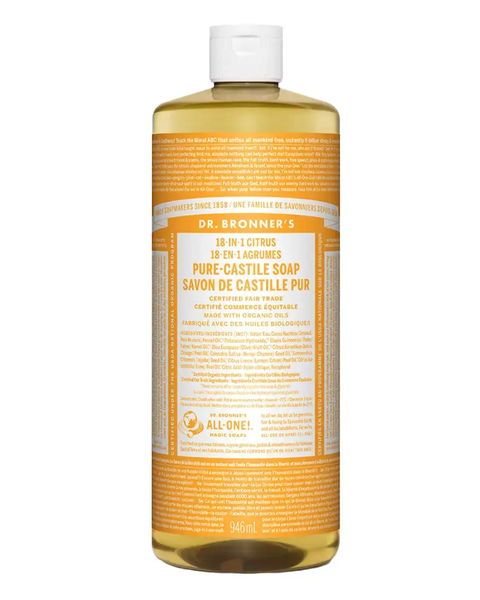Dr. Bronner's - Organic Pure Castile Liquid Soap, Citrus Orange