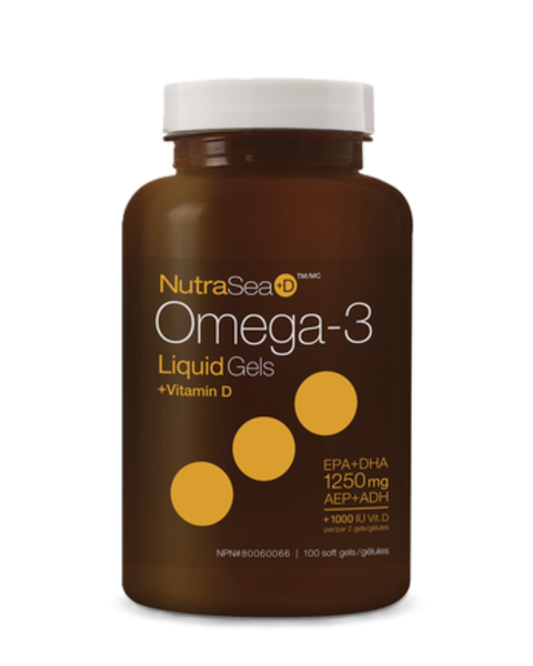 NutraSea+D - Omega-3 Liquid Softgels + Vitamin D