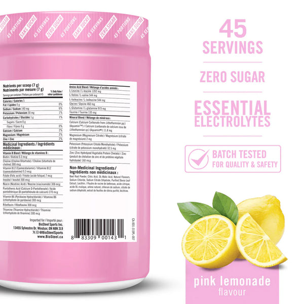 BioSteel - Hydration Mix, Pink Lemonade Flavour - 315g