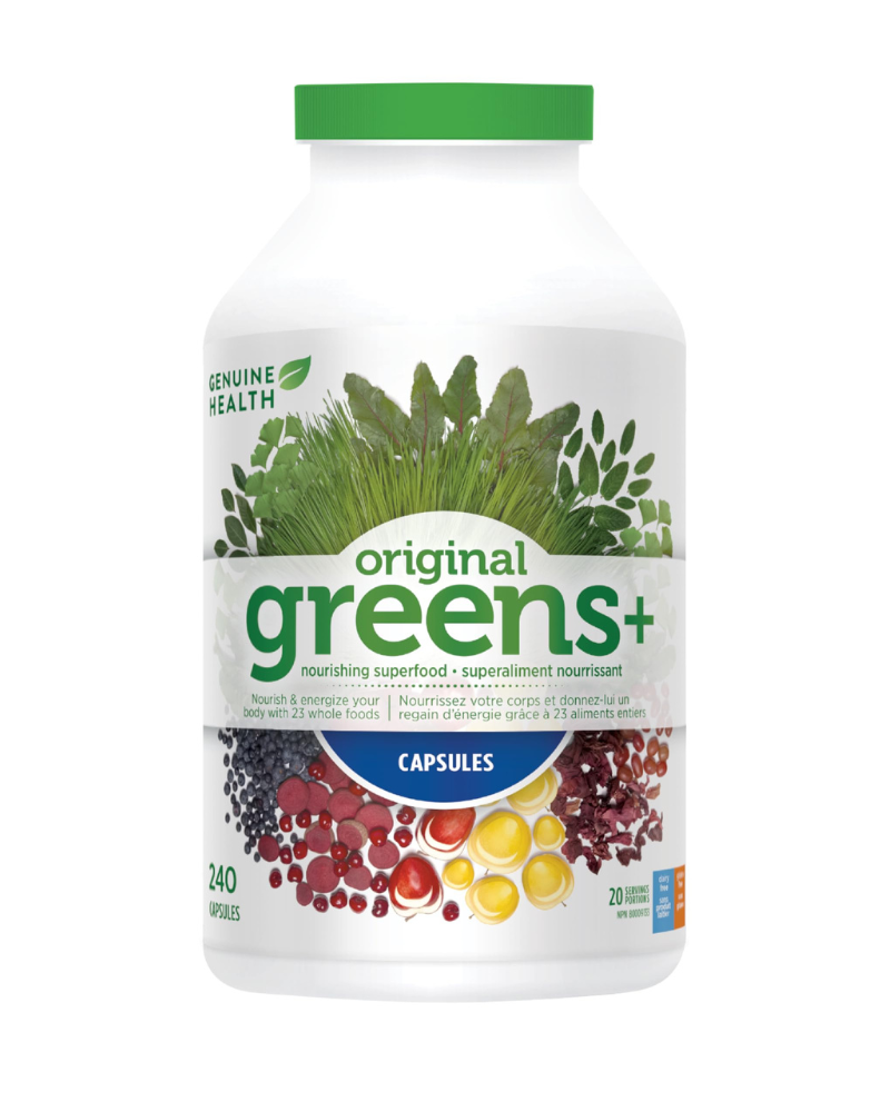 The only superfood proven to boost energy and vitality, provide antioxidant support and balance pH – 25 years later, 9 studies and counting. Greens+ gives you the energy to do the things you have to do, so you can do the things you want to do.

This is the formula that started it all – the original greens+ blend of 23 full spectrum plant-based ingredients and energizing botanicals, including organic wheat grass, Atlantic dulse, spirulina, chlorella, beetroot, bilberry, milk thistle, plus adaptogenic herbs l