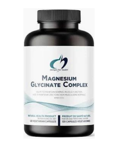 Designs for Health - Magnesium Glycinate Complex (*formerly Magnesium Glycinate Chelate) - 120 Capsules