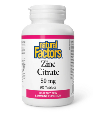 Natural Factors - Zinc Citrate 50 mg - 90 tablets
