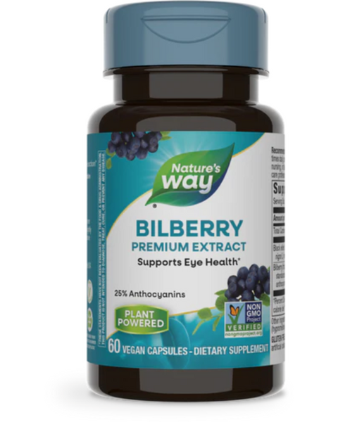 Nature's Way - Bilberry - 60 Capsules