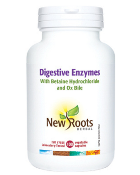 New Roots - Digestive Enzymes with Betaine HCl & Ox Bile