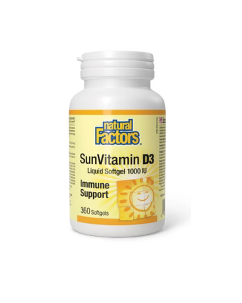Natural Factors - Vitamin D3 1000 IU (SunVitamin D3)