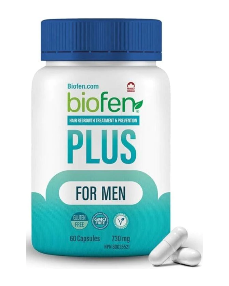 Bio-Fen Plus for Men has been formulated to stop hair loss and support hair growth in men with hereditary male pattern baldness. This product is an all-natural, 100% safe alternative to expensive, synthetic drugs that can harm your body. It has been specifically formulated to get to the root of the problem, restore your natural hair cycle, and give you a full head of natural, healthy hair. Don’t let age or genetics get in your way, restore your hair to its former glory!