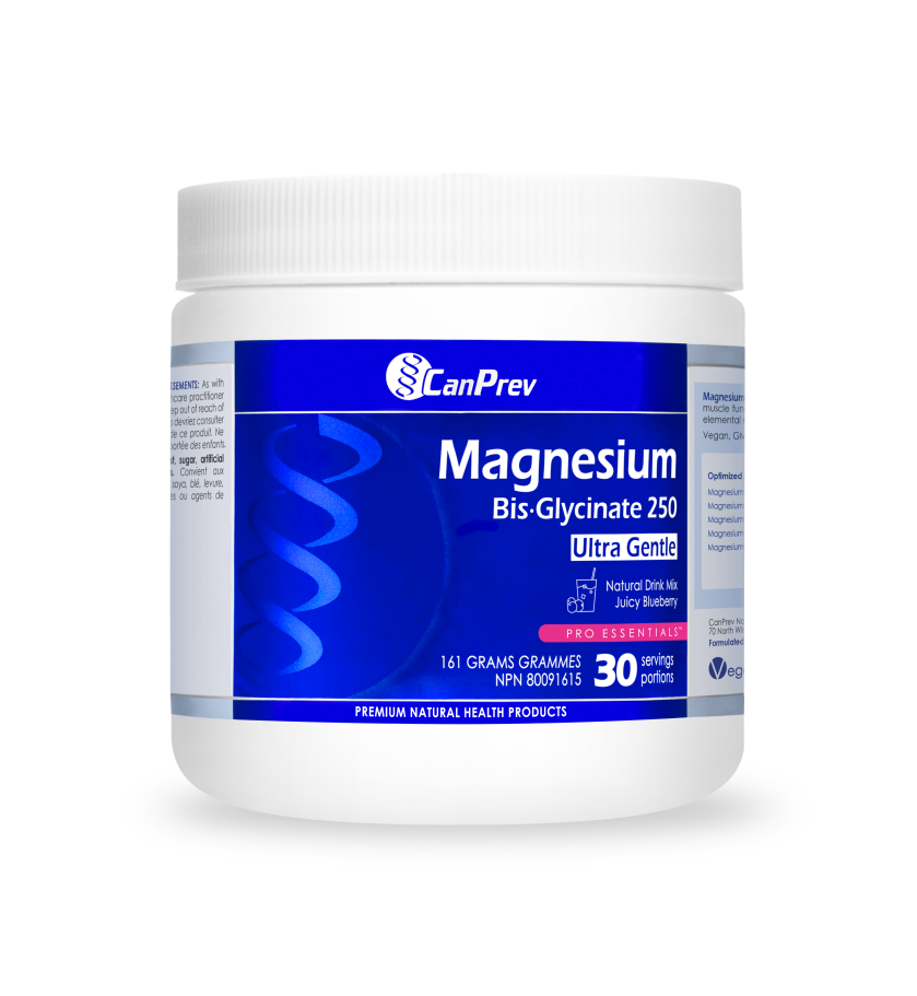 CanPrev - Magnesium Bis-Glycinate 250 Ultra Gentle 156 grams (30 servings)