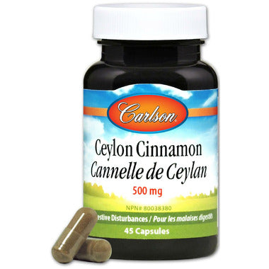 Carlson - Ceylon Cinnamon 500 mg 45 capsules
