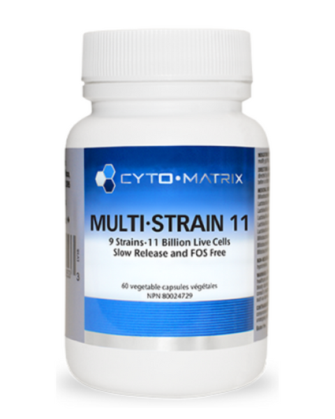 11 billion CFUs per vegetable capsule, 9 strains, delayed-release and FOS-free for enhanced tolerability in even your most sensitive patients.