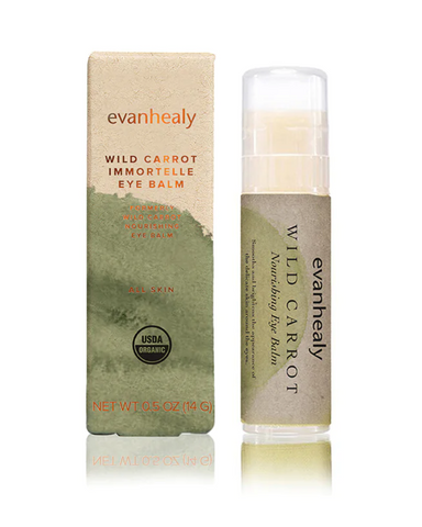 Easy applicator tube ideal for purse or travel Features cold pressed wild carrot seed oil and our own handmade whipped shea butter Daily application tones, nourishes, brightens, smooths and protects the delicate skin of the eye area