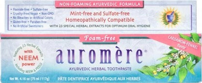 Auromere - Cardamon-fennel Ayurvedic Herbal Toothpaste - 75 ml