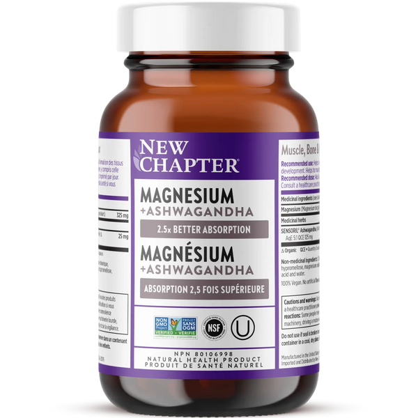 New Chapter - Magnesium & Ashwagandha tablets