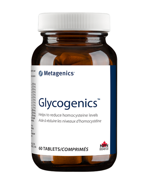 Glycogenics is an advanced balanced B-complex formula that features a blend of B vitamins and complementary nutrients. It is often recommended by natural health care practitioners to help regulate healthy homocysteine metabolism, energy levels, and a healthy stress response.