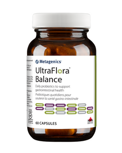 UltraFlora® Balance provides a dairy-free base for a blend of highly viable, pure strains of L. acidophilus NCFM® and B. lactis Bi-07®—“friendly” bacteria that have been shown to support a healthy intestinal environment and immune health. Backed by the Metagenics ID Guarantee for purity, clinical reliability, and predicted safety via scientific identification of strains with established health benefits.*