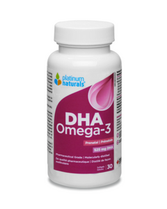 Platinum Naturals' Prenatal Omega-3 DHA is for pregnant and nursing mothers, contains concentrated level of DHA for healthy brain development and function. It is enriched with Vitamin D to help maintain bone health.