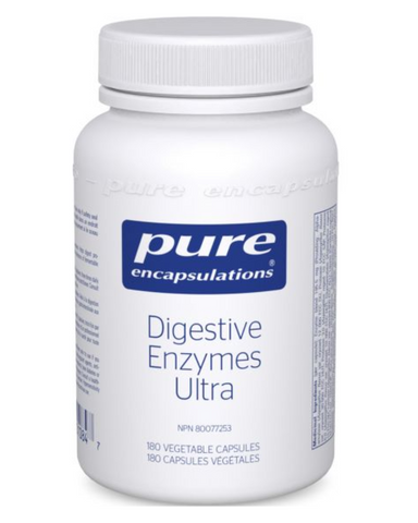 Comprehensive blend of vegetarian digestive enzymes; support for protein, carbohydrate, fat, fiber and dairy digestion