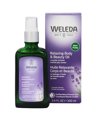 The Weleda Lavender Relaxing Body and Beauty Oil soothes the senses and the skin, and helps unwind tension. Extracts of transitional organic Lavender mixes with organic sesame oil and sweet almond oil, helping you to prepare for a peaceful night's sleep.
