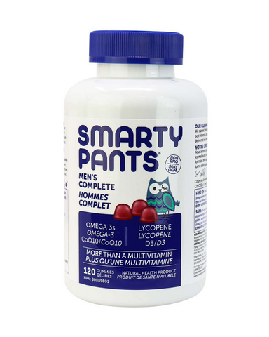 Smarty Pants Men's Complete is more than just a multivitamin, it includes ten essential nutrients and omega 3 DHA and EPA fish oil – all in one.
