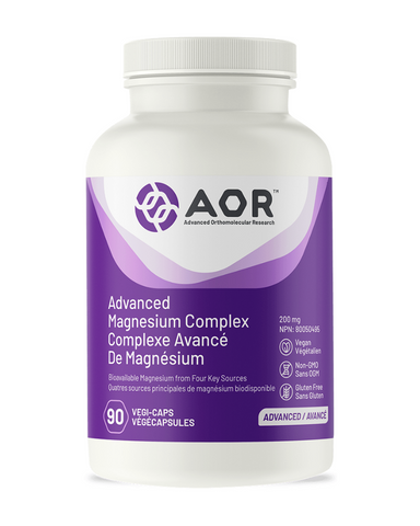 Magnesium is required for over 300 different biochemical reactions in the body. Advanced Magnesium Complex® is a highly bioavailable formula that combines four sources of magnesium into one comprehensive supplement to ensure the body’s magnesium needs are met. This formula includes Magnesium Aspartate, Magnesium Ascorbate, Magnesium Malate and Magnesium Glycinate. They are most easily metabolized by various systems in the body, and each form provides more benefits than just magnesium alone.