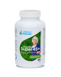 Age is just a number. Good nutrition plays an important role in feeling your best every day, as your ability to absorb nutrients may decrease over time. Super Easymulti 45+ is a complete 10 in 1 anti-aging solution formulated to help fight the effects of aging.