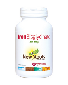 New Roots Herbal’s Iron Bisglycinate is an amino-acid chelate for maximum bioavailability and is free from common side effects of sore stomach, constipation, diarrhea, and cramps.