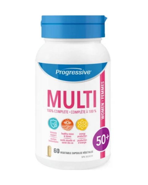 Progressive MultiVitamins for Women 50+ addresses the needs of an aging body and helps you stay youthful and remain active with the ones you love.