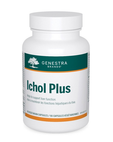Genestra Ichol Plus  is a digestive formula that combines choline, inositol, L-methionine, botanicals and ox bile. It is formulated with Beet, dandelion, green tea and celandine.