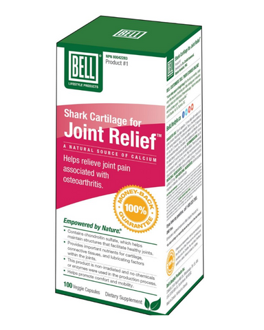 Joint Relief is a natural joint support supplement. It contains active, bioavailable nutrients to support cartilage and optimize healthy joints. The product is largely made up of shark cartilage with naturally-occurring chondroitin sulfate and glucosamine sulfate, which help support and maintain structures that facilitate healthy joints.* Glucosamine and chondroitin are “raw material” nutrients for cartilage, connective tissues and lubricating factors within the joints. These natural compounds support the p