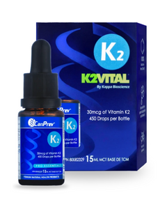 Vitamin K2 is a fat soluble vitamin essential for normal blood clotting and bone metabolism. There are three different forms of vitamin K: K1 (phytoquinone), K2 (menaquinone), which can be made by natural bacteria in the intestines, and K3 (menadione), a synthetic version of vitamin K. Clinical research has demonstrated significant protection of bone strength with the K2 form of vitamin K.