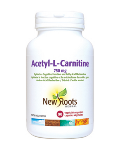 New Roots Herbal’s Acetyl-L-Carnitine is the biologically active form of the compound (ʟ‑carnitine) which is responsible for the intracellular transport of fatty acids within the mitochondria. This process is pivotal for cellular respiration.