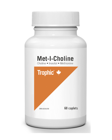 Trophic Met-I-Choline (Formerly: Tri-lipotropic) Choline, Inositol, Methionine is formulated to assist in lowering serum cholesterol levels and promote liver health. Choline promotes a healthy liver by enabling it to metabolize fatty deposits.