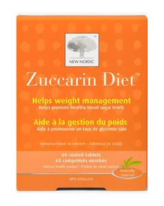 Zuccarin Diet is a Swedish natural health product containing mulberry leaf extract with the active ingredient, 1-DNJ. It helps block carbohydrates from being fully digested into simple sugar, which can help your blood sugar levels and your waistline too.*