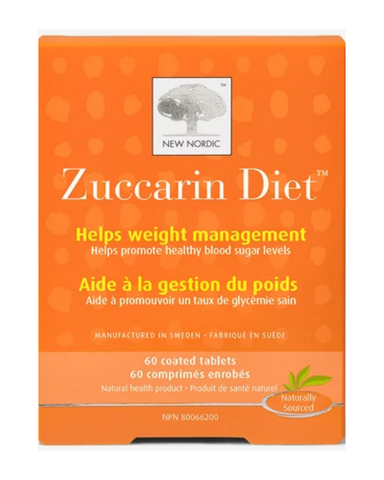 Zuccarin Diet is a Swedish natural health product containing mulberry leaf extract with the active ingredient, 1-DNJ. It helps block carbohydrates from being fully digested into simple sugar, which can help your blood sugar levels and your waistline too.*