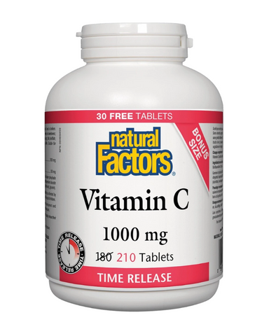 In addition to vitamin C's powerful antioxidant and infection-fighting properties, this product contains 200 mgs of added bioflavonoids and is presented in a time-release form as vitamin C can not be stored in the body. 
