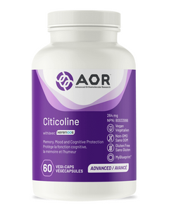 Citicoline is cytidine diphosphate choline, or CDP-choline, a nutrient that has been shown to support memory in patients with age-associated memory impairment, and brain cell recovery from injuries such as stroke or concussion. Citicoline also increases the production of key neurotransmitters, including acetylcholine, norepinephrine, dopamine, and serotonin, all of which are essential for mood balance and memory. Additionally, it supports nerves in the eye, and studies administering Citicoline to patients w