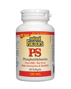 Natural Factors PS Phosphatidylserine boosts the efficiency of cell membranes, especially in the nerve cells of the brain, leading to improved concentration, learning, vocabulary, and memory. 