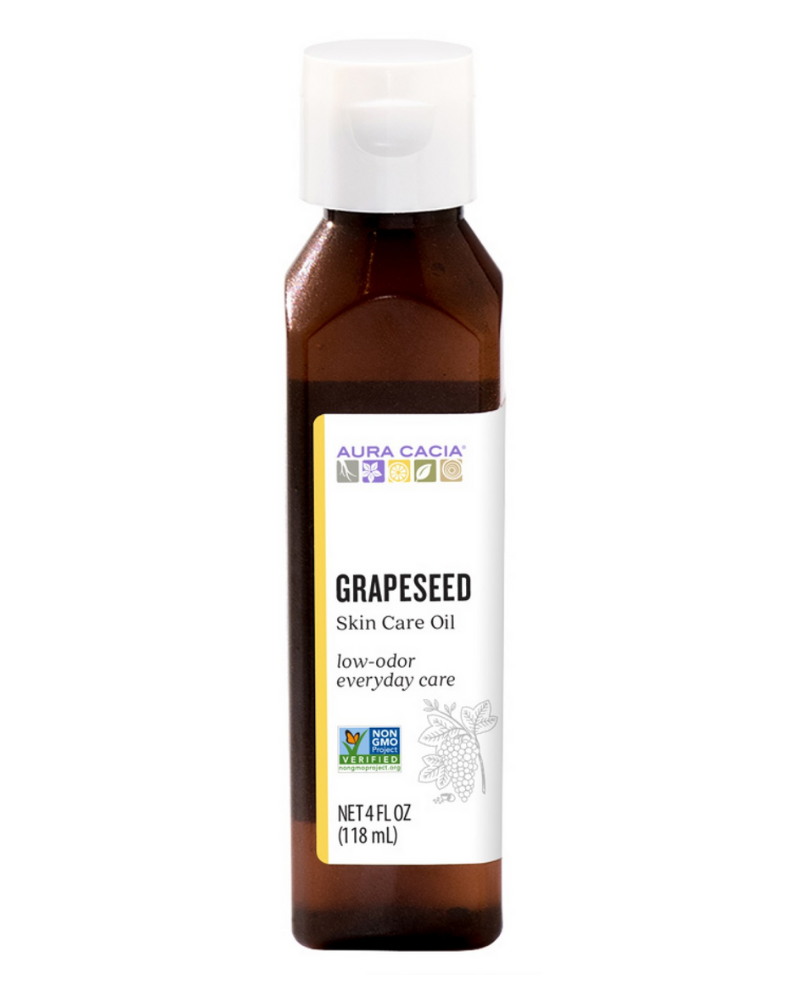 Grapeseed oil (Vitis vinifera) is the ideal lightweight carrier for oily skin but is highly compatible for many skin types.