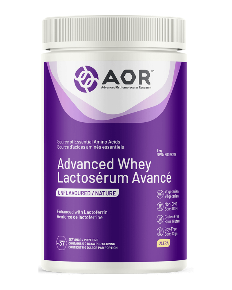 Advanced Whey isn’t your average protein powder. It is a high-quality whey protein designed to capitalize on the benefits of immune-supporting nutrients naturally found in whey. The combination of whey protein concentrate rich in alpha-lactalbumin, whey protein isolate and lactoferrin isolate results in a protein that is 20% alpha-lactalbumin and contains up to 28% more lactoferrin than other high-end whey protein powders currently available. 
